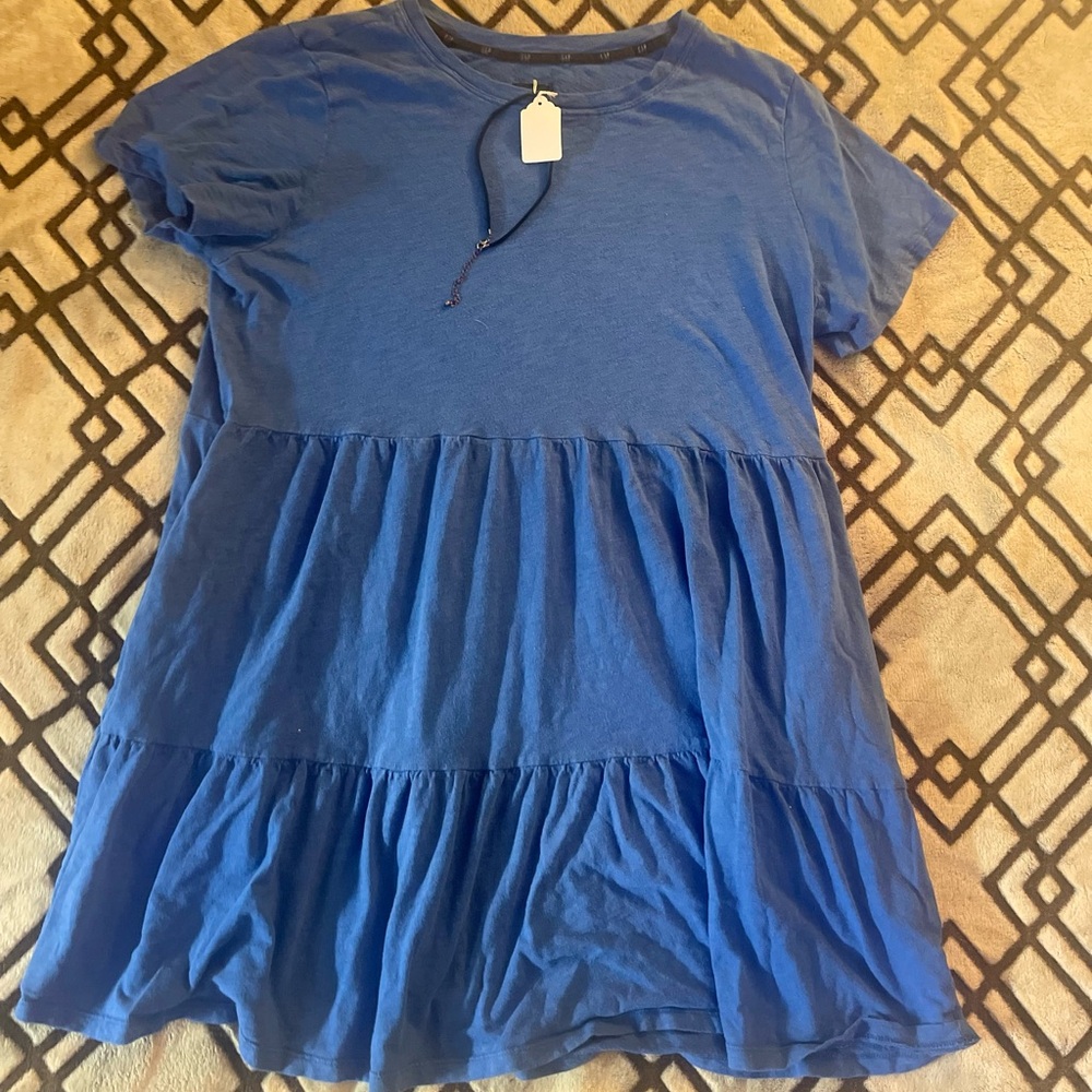 GAP Indigo/Blue Casual Dress Female Accessory Included.